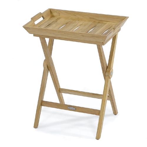 Teak Serving Tray Table