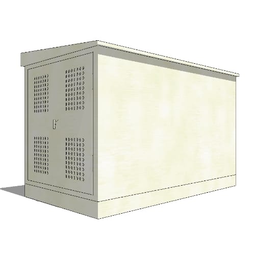 Urban Racks Locker 2000: Urban Metal Security Twin Locker - 2 Bike Capacity ( UBL-2000-STD )