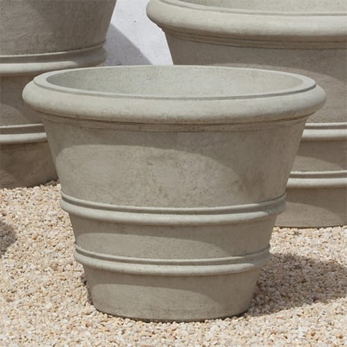 Cast Stone Collection: Classic Rolled Rim Cast Stone Planter (VE) preview 1