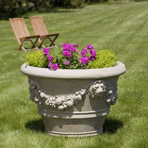 Cast Stone Collection: Morris Lion Cast Stone Planter preview 1