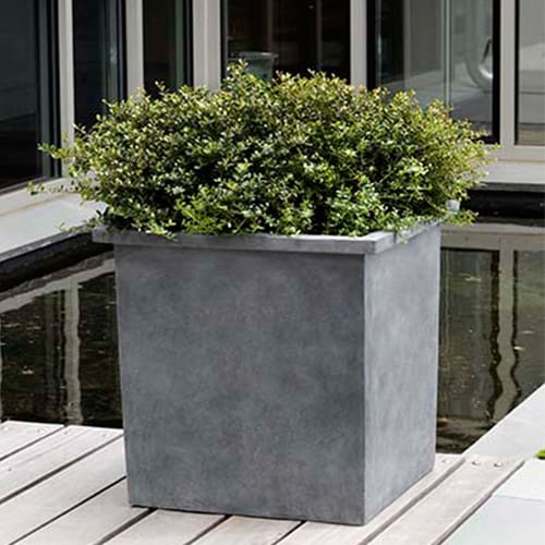 Metropolitan Collection: Bardo Square Lite Fiberglass Composite Planter preview 1
