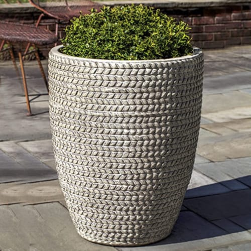 Pottery Collection: Tall Sisal Weave Planter preview 1