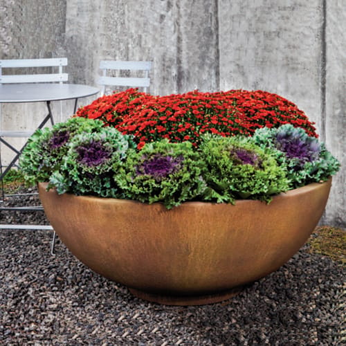 GFRC Collection: Contour GFRC Low Bowl Planter preview 1