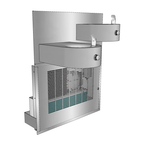 Electric Water Coolers: FCC-90MOD-HL Non-Recessed, High/Low Drinking Fountain with Chiller/Purifier