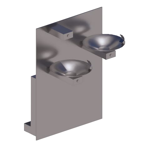 Electric Water Coolers: FCC-107-16-HL Non-Recessed, High/Low Drinking Fountain with Chiller/Purifier