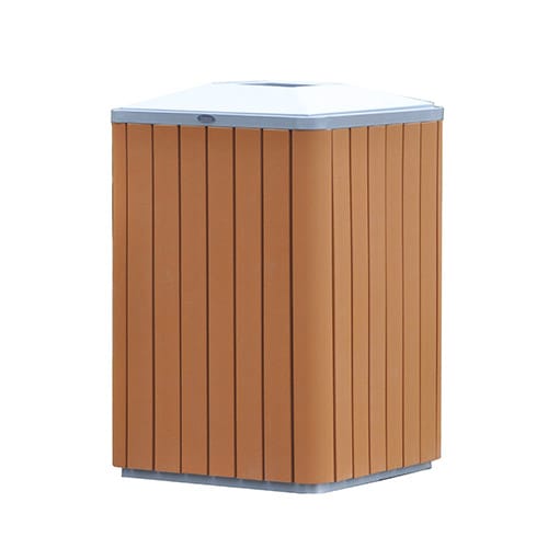 Receptacle: Recycled Plastic with Metal Body, Model ( CAY-132 )
