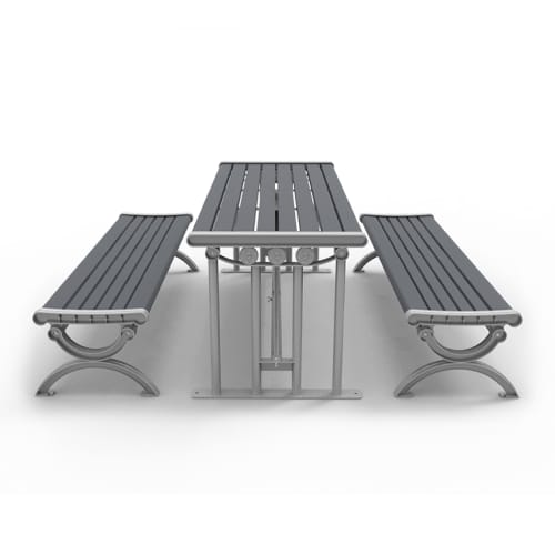 Picnic Table: Long Picnic Table with Benches ( CAT027 ) preview 1