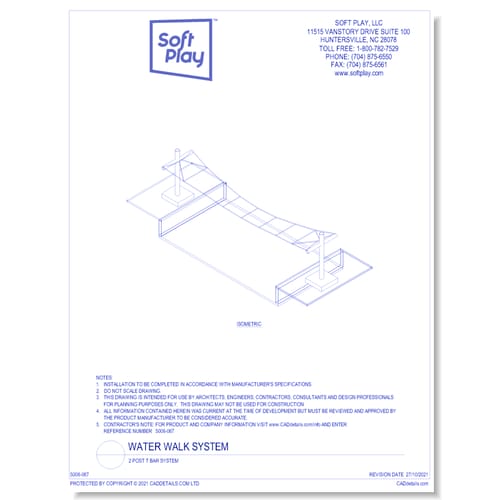 preview of Water Walk System: 2 Post T Bar System