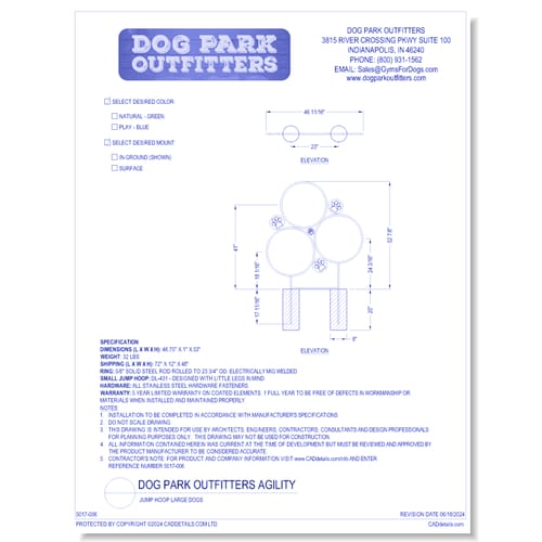Dog Park Outfitters - Jump Hoop Large Dogs