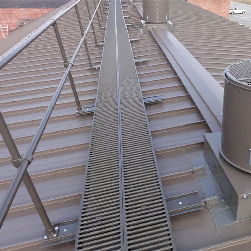 24" Wide Metalwalk®, 1 Sided Handrail, S-5™ Clamp preview 1