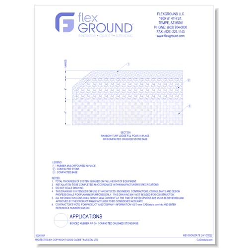preview of Bonded Rubber PIP on Compacted Crushed Stone Base