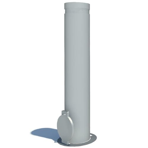 preview of 20 MPH Low Speed Crash Tested Padlock Removable Bollard - 6" Diameter