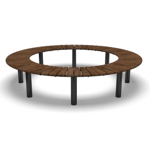 Fairmount 82.6” (2.1m) Curved Bench 360° - In Ground (FA320N) preview 1