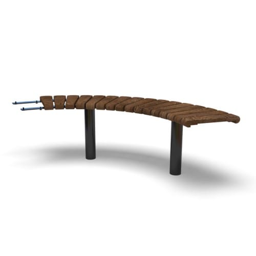 Fairmount Bench Curved 90° - In Ground (FA280N) preview 1