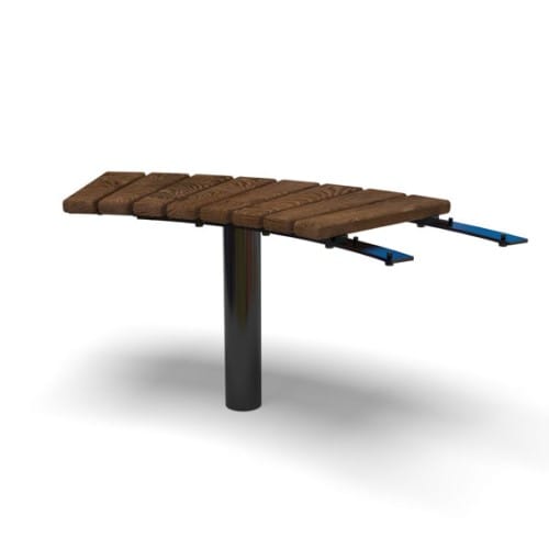 Fairmount Bench Curved, 90° - In Ground (FA240N) preview 1