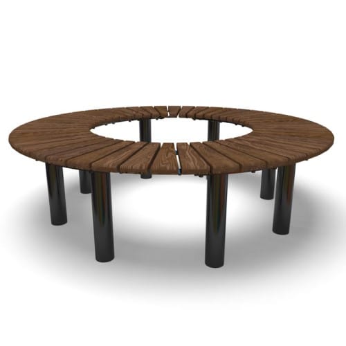 Fairmount 59” (1.5m) Curved Bench 360° - In Ground (FA200N) preview 1