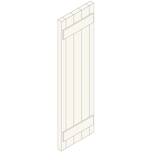Composite Shutters: Exterior Board and Batten