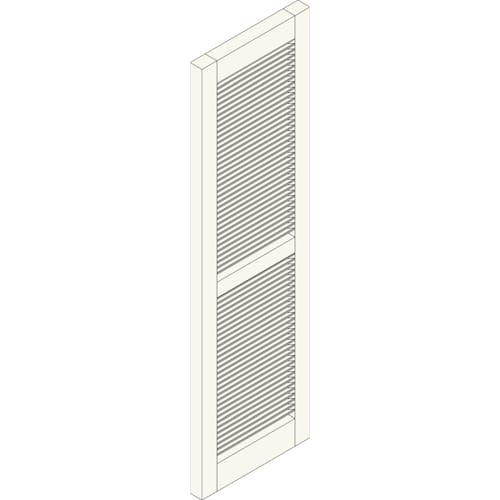 Composite Shutters: Exterior Louvered