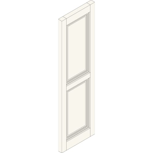 Composite Shutters: Exterior Raised Panel