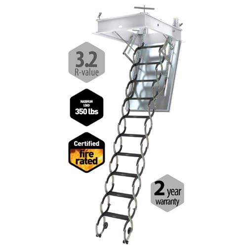 LSF Metal Scissor Attic Ladder preview 1
