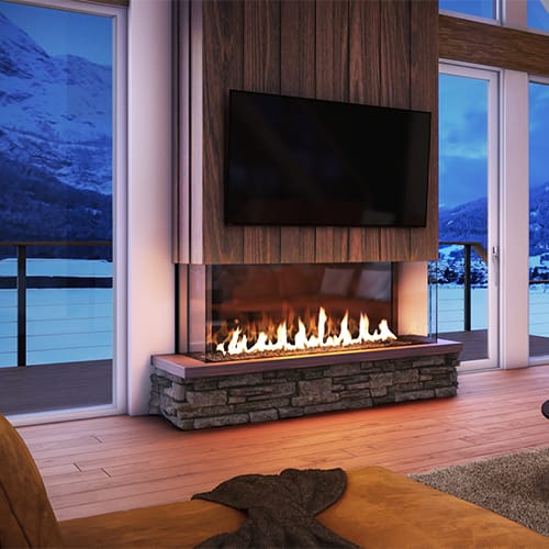 Enlight SafeSurface Glass: Bay Fireplace preview 1