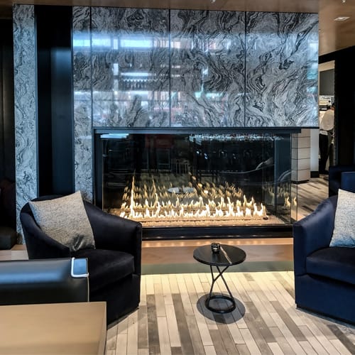 Enlight SafeSurface Glass: Right Corner Fireplace preview 1