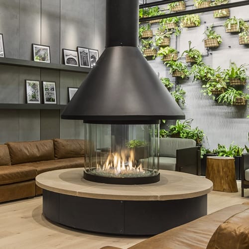 3' Diameter Round Gas Fireplace preview 2