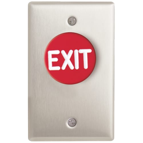 CM-4000/4100: 1 5/8" Mushroom Push button with Aluminum Faceplate preview 1