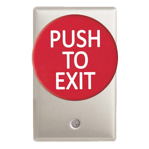 CM-5000 Series: Mushroom Pushbutton with Aluminum Faceplate (Single Gang) preview 1