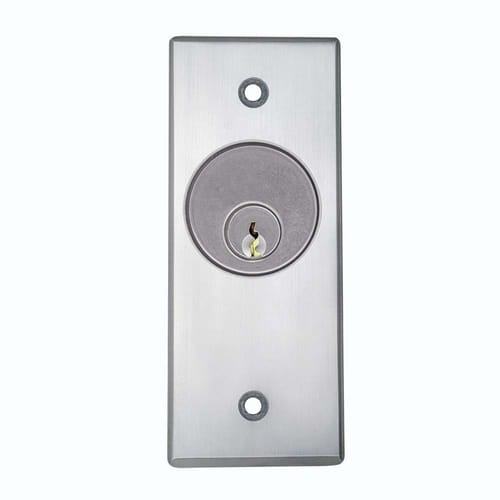 CM-1100: CM-1100 Vandal Resistant Key Switch, 1/4" thick Aluminum Faceplate preview 2