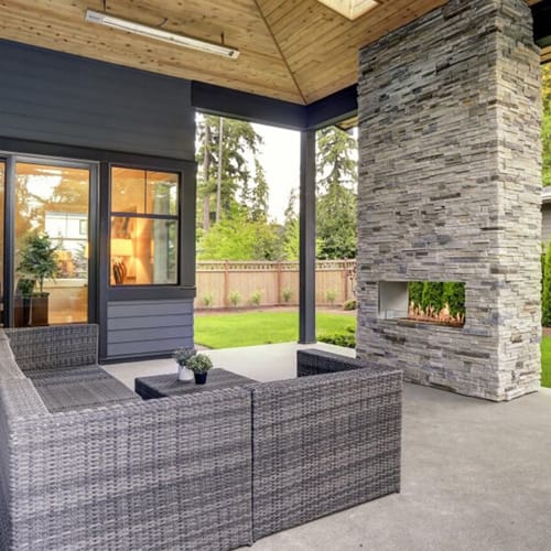 Outdoor Flare Vent Free See Through - Modern Outdoor Fireplace preview 3