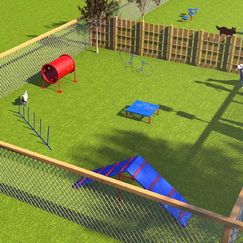 Combination Course, Small Dog Area, 6 Pieces (BARK-CMBKIT) preview 2