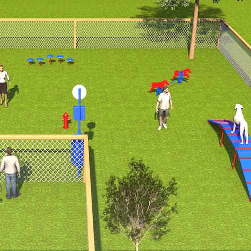 Combination Course, Small Dog Area, 6 Pieces (BARK-CMBKIT) preview 3