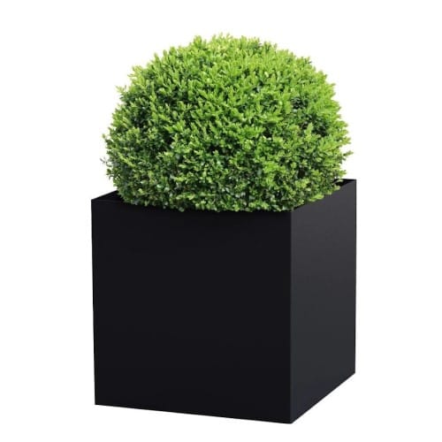 Modern Elite: Cube Powder-Coated Aluminum Planter - 6201S