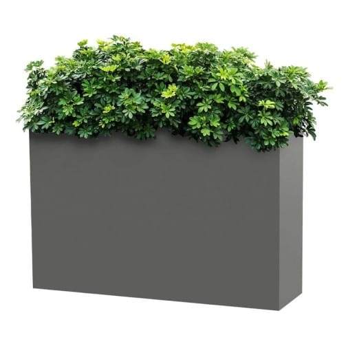 Modern Elite: Rectangle Powder-Coated Aluminum Planter - 6105R