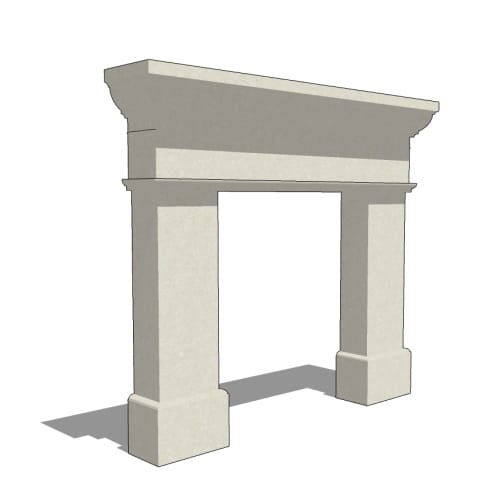 Fireplace Mantels: Britannia 60 Mantel