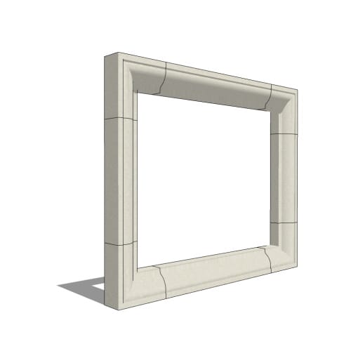 Fireplace Mantels: Bowen Mantel - Four Sided
