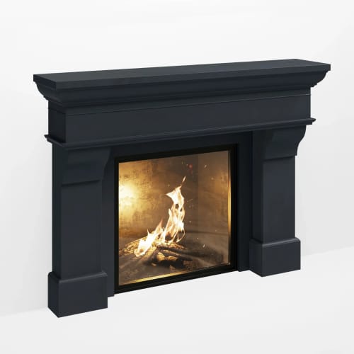 French Country 60 Tall Concrete Mantel