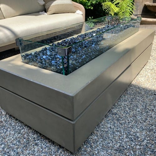 Linea 60 Concrete Fire Tables