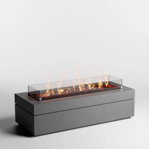 Linea 72 Concrete Firepit - DreamCast Design and Production - CADdetails