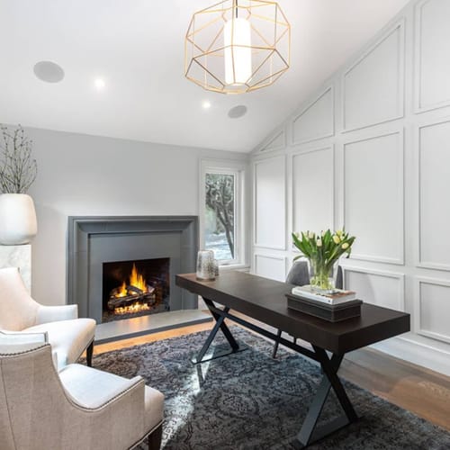 Mantel: Bowen Three Sided Concrete Fireplace Mantel preview 1