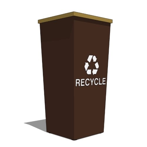 Metro Collection: 18 Gallon Single-Stream Receptacle (RC-MTR-1)