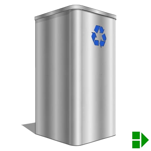 24 Gallon Liquids Disposal Waste Receptacle (LDR-24 SS & LDW-24 SS)