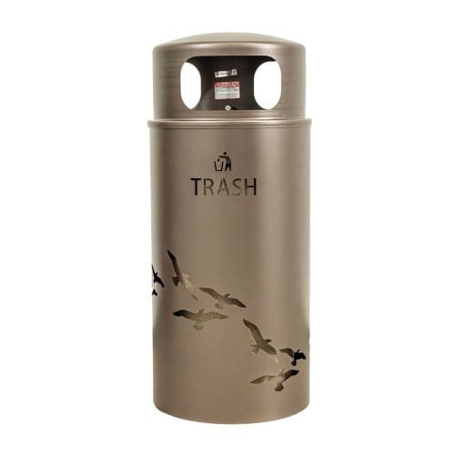 Nature Collection: 33 Gallon Bird Flock Trash Receptacle preview 2