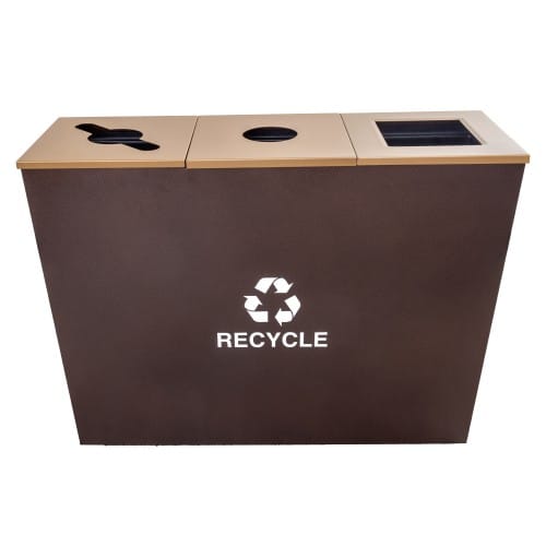 Metro Collection Three-Stream Receptacle - 54 Gallon preview 2