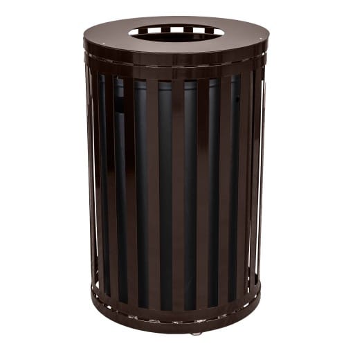 Streetscape Collection Outdoor Trash Receptacle with Flat Top - 45 Gallon preview 1