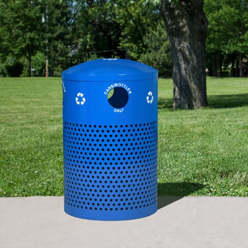 Landscape Collection Outdoor Recycling Receptacle - 40 Gallon preview 3