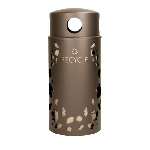 Nature Collection Leaves Recycling Receptacle - 33 Gallon preview 1