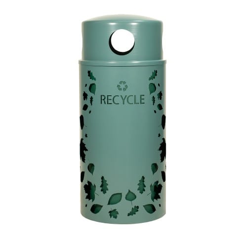 Nature Collection Leaves Recycling Receptacle - 33 Gallon preview 2