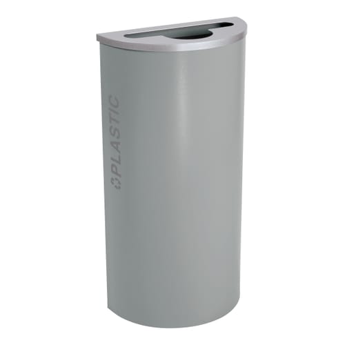 Black Tie Series: Half-Round Gallon Waste Receptacle preview 1